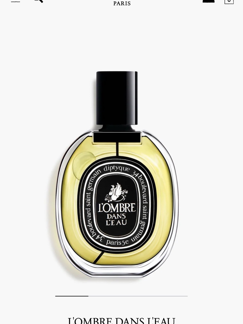 diptyque L'Ombre Dans L'Eau - 75 ml